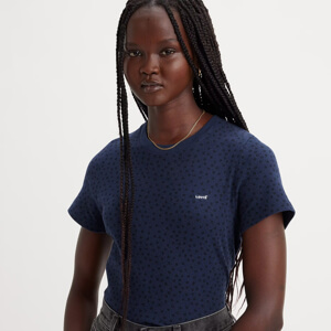 Levi's® Blue Ribbed Baby Tee